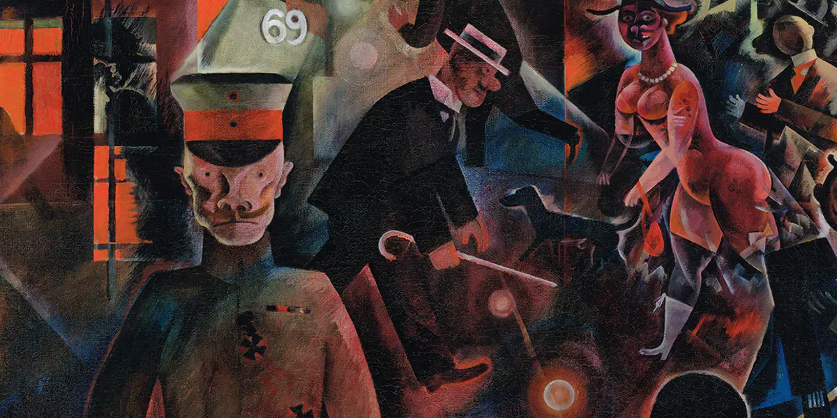 George Grosz (1893-1959), Route dangereuse, 1918. Photo © Christie's (détail)
