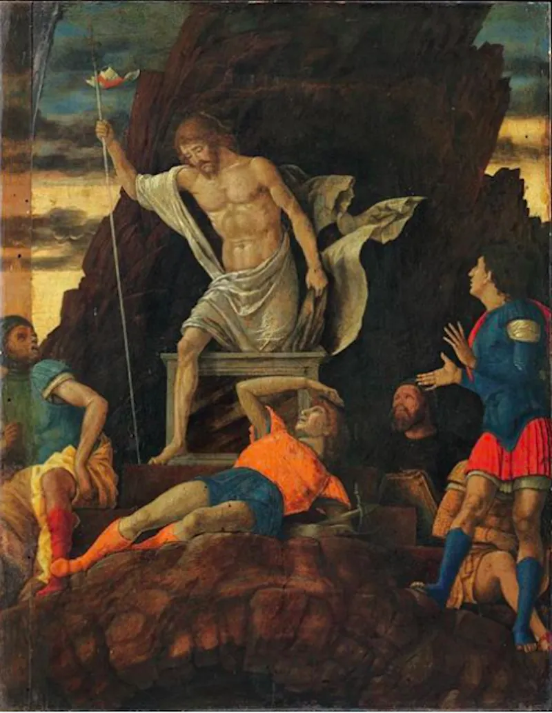 Andrea Mantegna « La Résurrection du Christ », Image via la page Facebook de l'Académie Carrara
