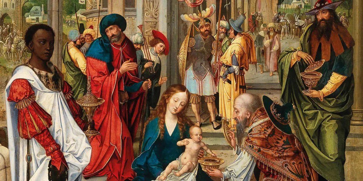 Pieter Coecke van Aelst, (1502-1550), ‘The Adoration of the Magi’ [detalj], olja på trä. Foto © Dorotheum