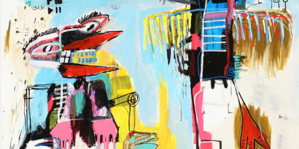 Martin Paaskesen (f 1987), 'Fight for det seed', 2015, signerad, daterad med titel a tergo, olja på duk, 80 × 80 cm (detalj). Foto © Bruun Rasmussen