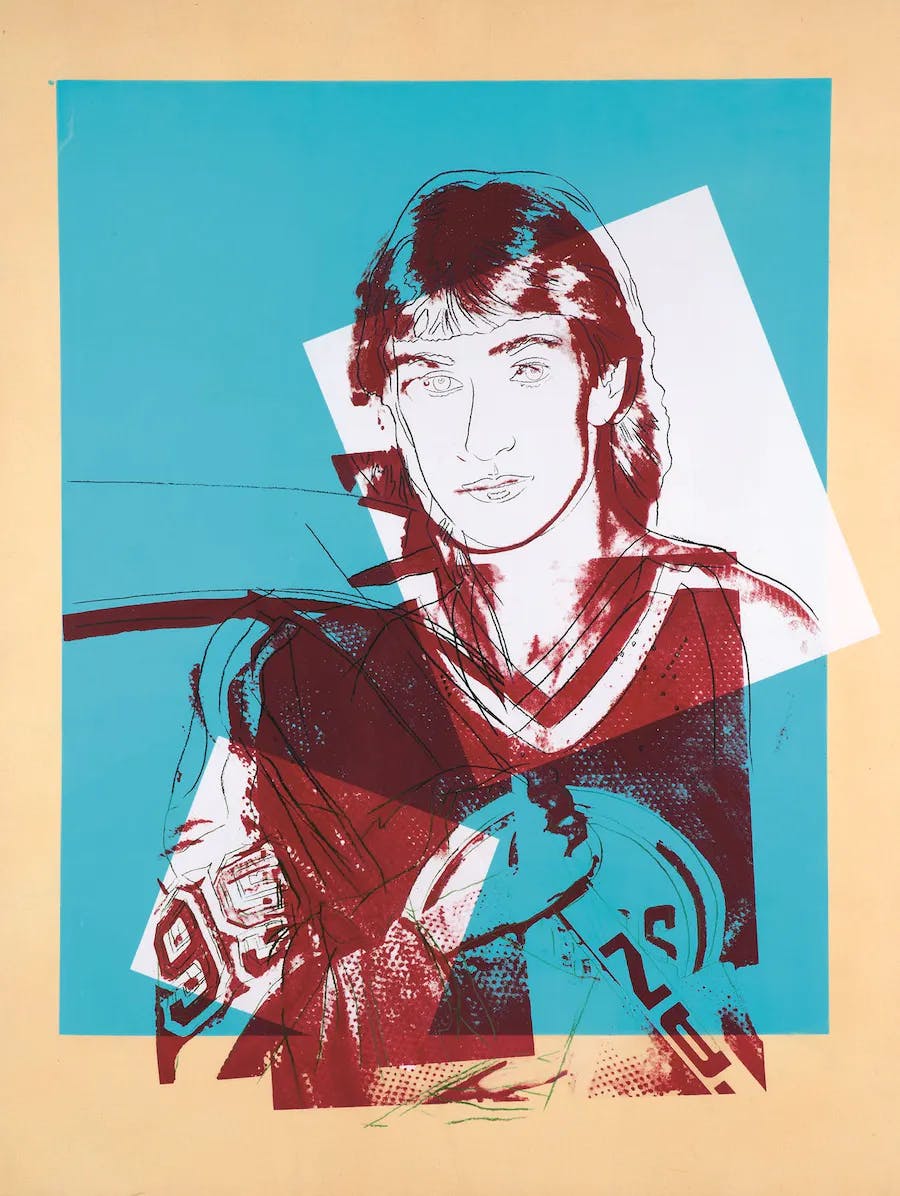 Andy Warhol, Wayne Gretzky. Image © Incanto casa d'aste