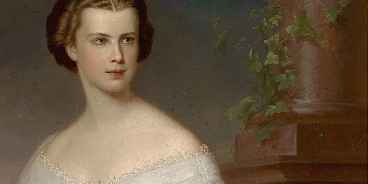 Franz Schrotzberg, Prinzessin Elisabeth als Kaiserbraut, um 1853. Foto gemeinfrei (Detail)