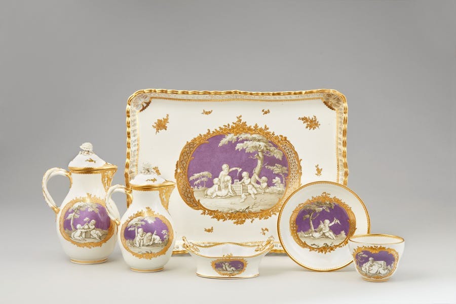 Juego de desayuno, Fabrica imperial de Viena, circa 1760-1770 , foto © Lempertz