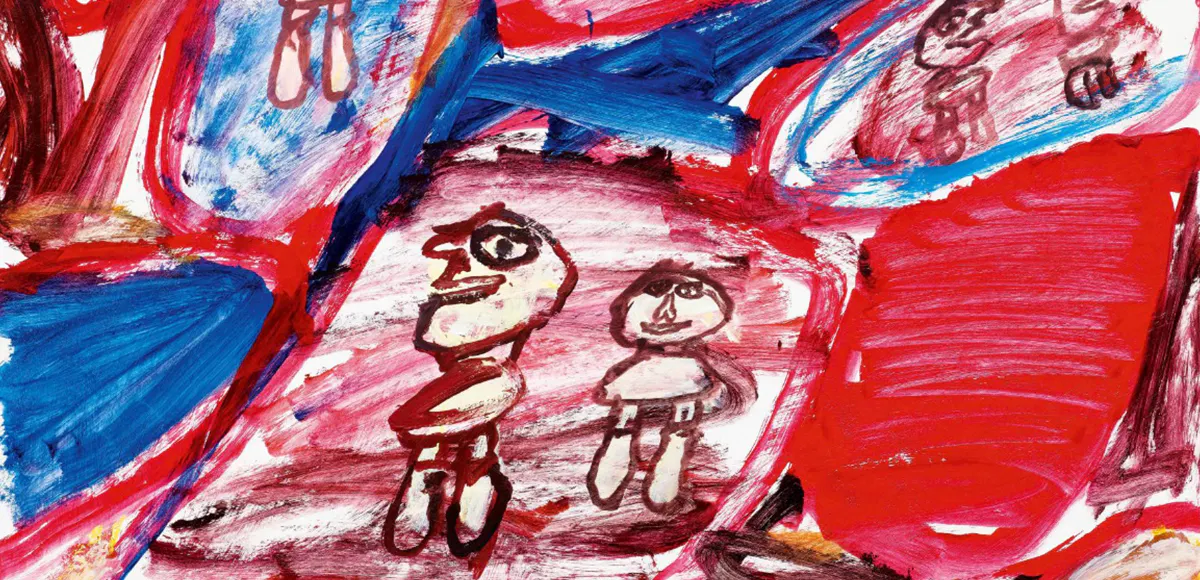 Jean Dubuffet, 'Site avec 5 personnages' (detalj), 1981. Foto: © Koller