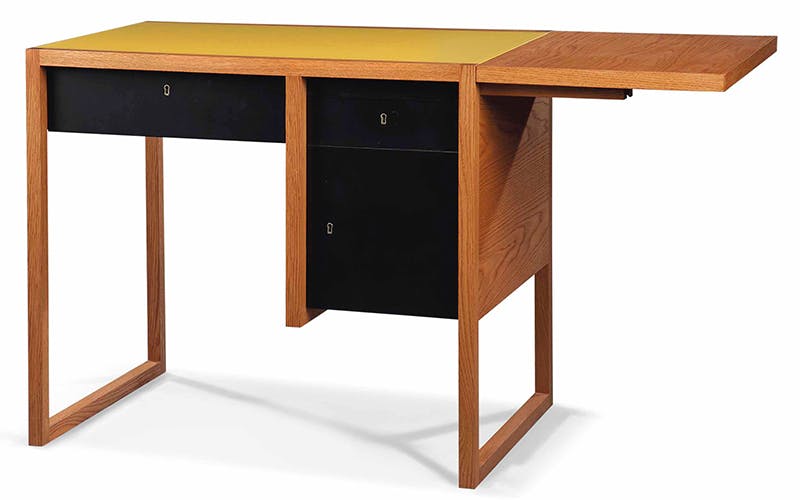 During his Bauhaus years, Josef Albers produced some furniture. This later desk was originally produced in 1927. © Christie's