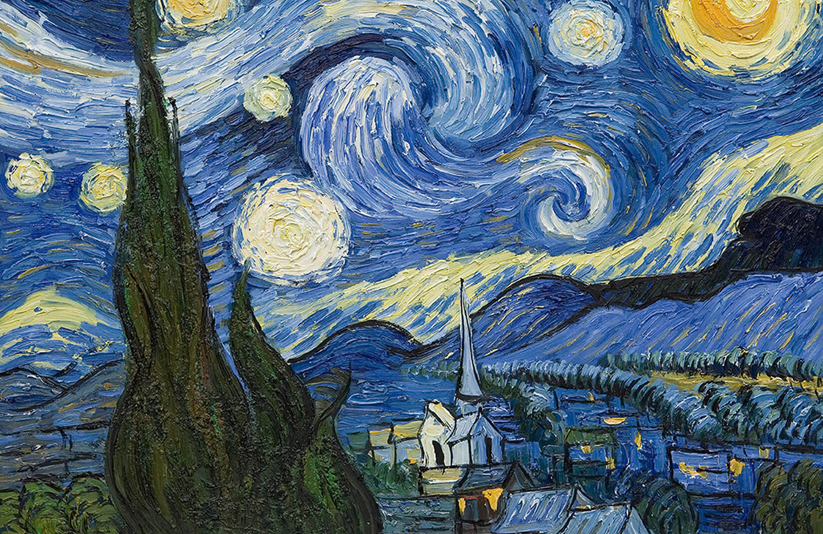 Картина звездная ночь. Винсент Ван Гог Звёздная ночь 1889. Лунная ночь Ван Гог. Пикассо Звездная ночь. Starry Night van Gogh картина.