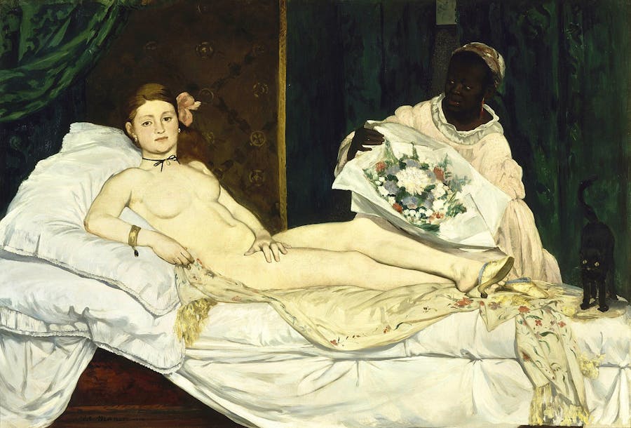 Edouard Manet (1832-1883), Olympia, 1863, oil on canvas, Musee d'Orsay. Public domain image
