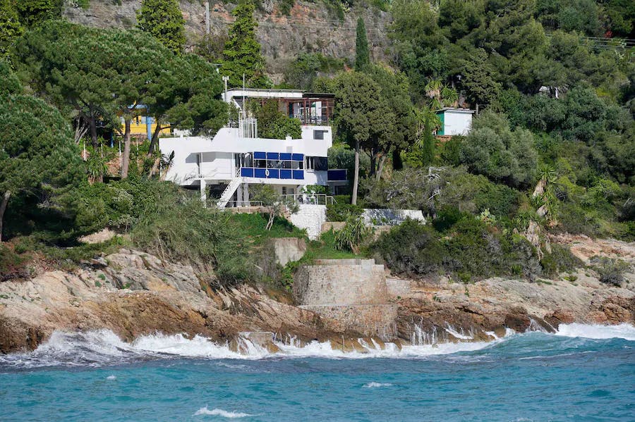 Eileen Gray's modernist masterpiece E-1027 in Roquebrune Cap Martin, France. Photo by Boizet E/Alpaca/Andia/Universal Images Group via Getty Images
