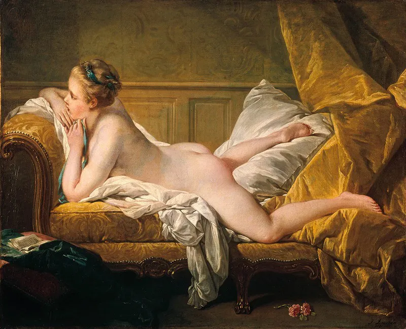 FRANÇOIS BOUCHER. Joven recostada