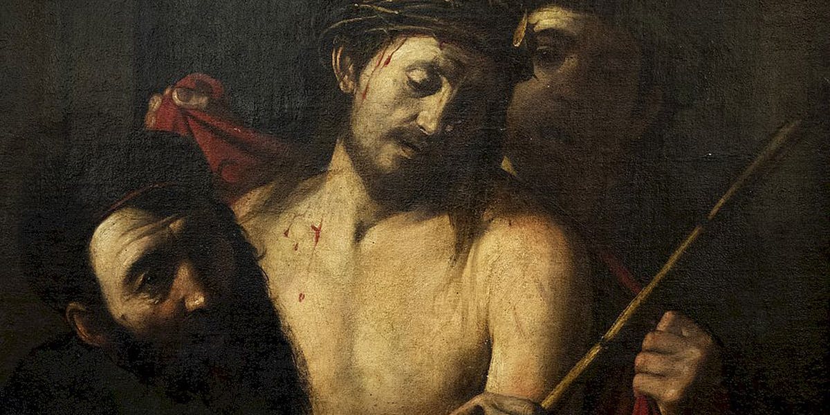Ce tableau représentant le Christ avec sa couronne d’épines avant la Crucifixion est-il une œuvre de l'entourage de José de Ribera ou a-t-il été peint par le Caravage ? Photo © Ansorena