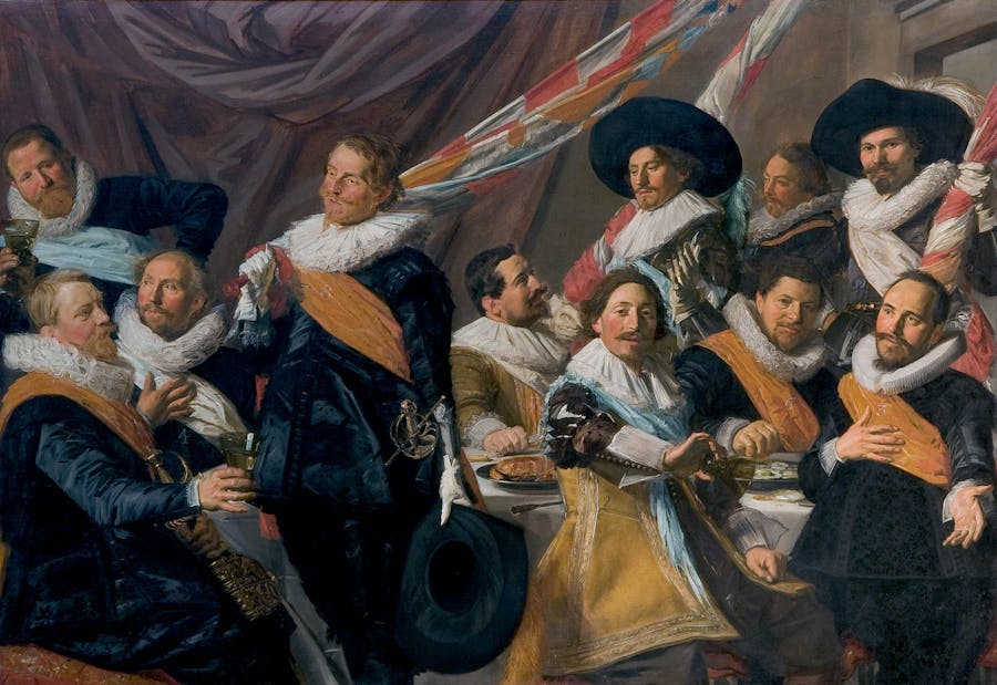 Frans Hals, Officers of the St. George Civic Guard, Haarlem, 1627, oil on canvas, image © Frans Hals Museum