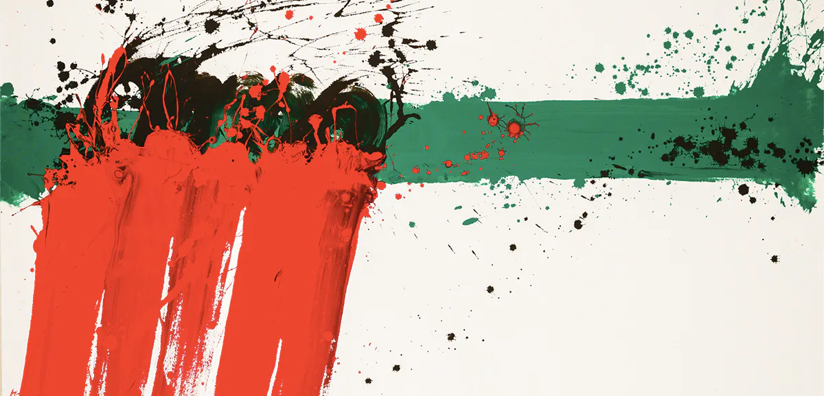 Markus Prachensky (1932 Innsbruck – 2011 Wien), Amanpuri, Acryl/Lwd., signiert und datiert, 1999 | Foto: © Ressler (Detail)