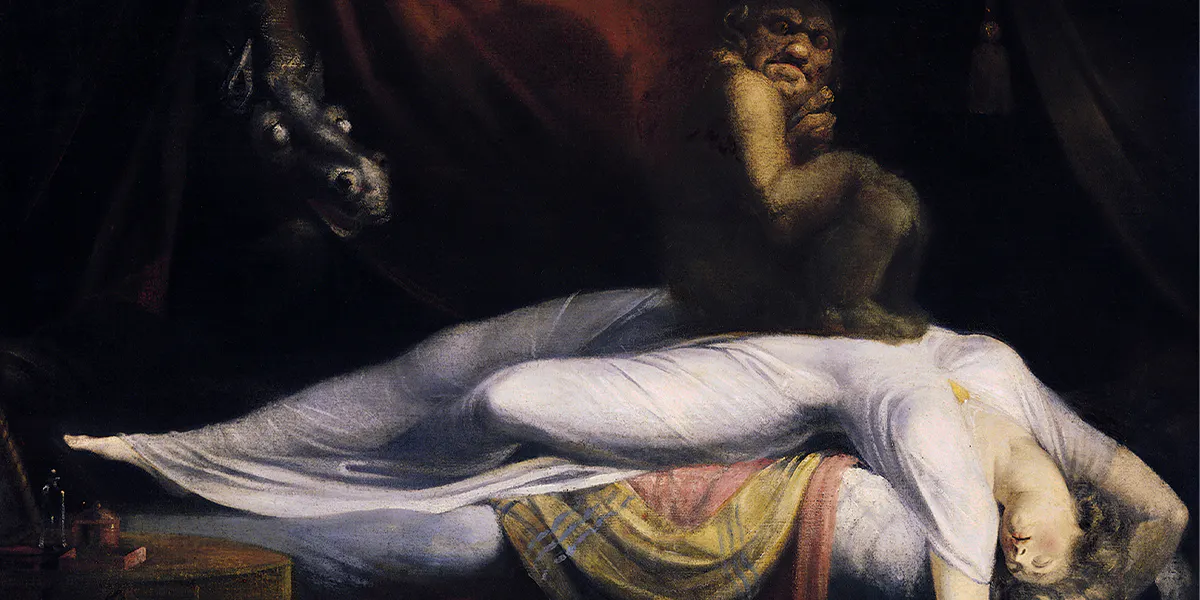 Johann Heinrich Füssli, Nachtmahr, 1781. Foto gemeinfrei (Detail)