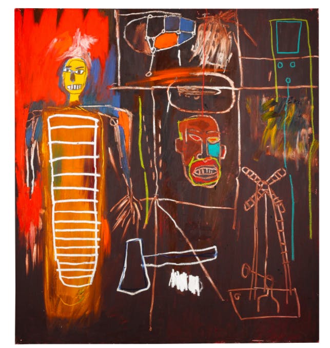 Jean-Michel Basquiat, Air Power, 1984 Estimate: £2 500 000-3 500 000 Hammer price: 7 093 000