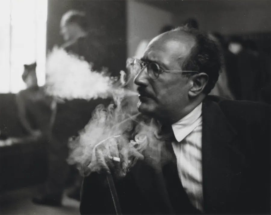 William Heick (1916), Mark Rothko, California School of Fine Arts, 1949-1950, gelatin silver print, subsequently printed, signed and dated in pencil (on the backing); signed, titled and dated in pencil (on the back of the support) 20.2 x 25.1 cm. Photo © Christie's

