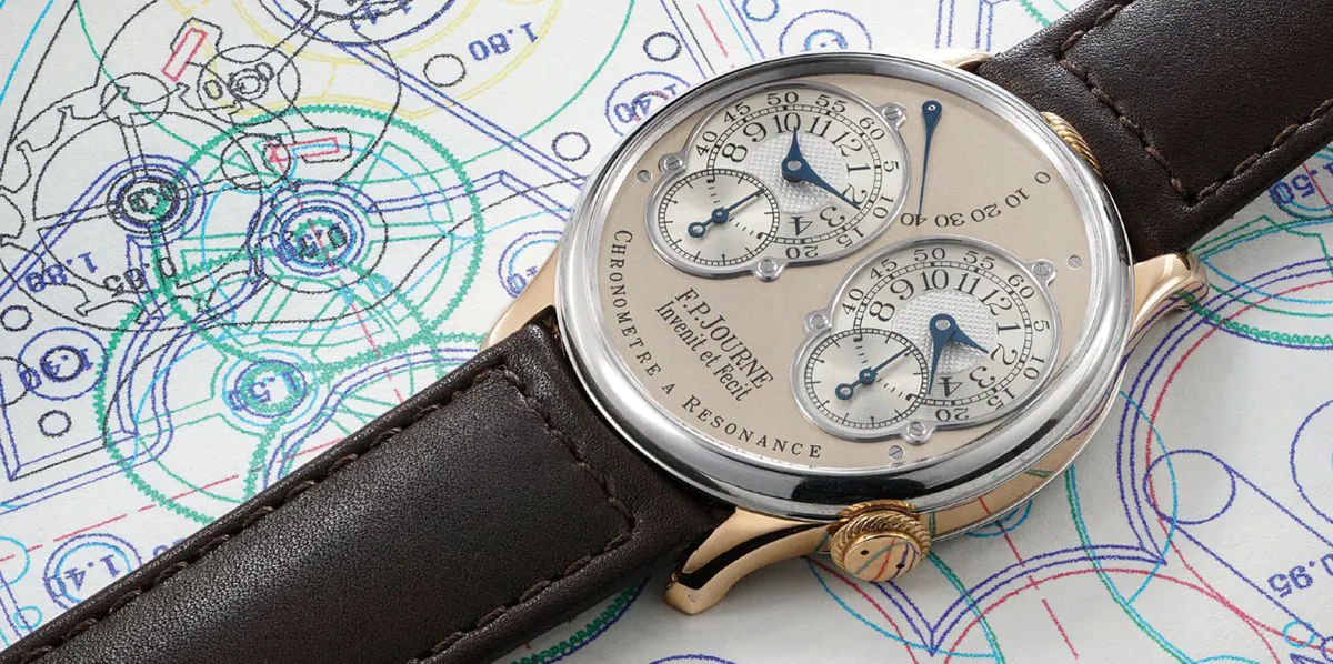 F.P. Journe  Chronomètre à Resonance 'Souscription' nådde miljonbelopp när Phillips höll auktion den 27-28 juni 2020. Foto: Phillips