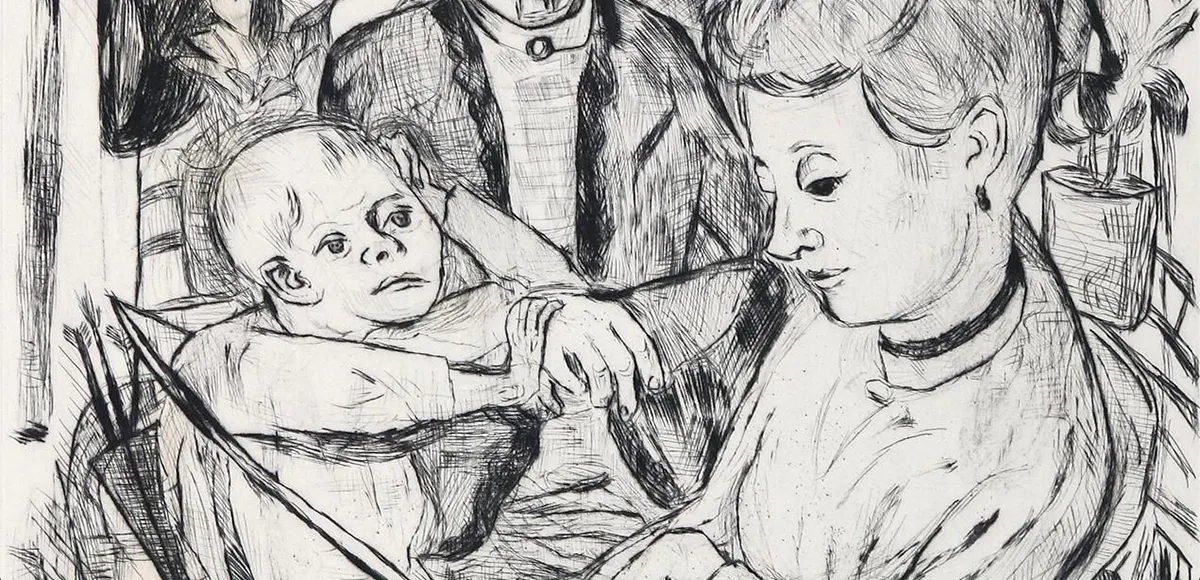Max Beckmann (1884 Leipzig - 1950 New York), "Gesichter", Portfolio mit 19 Radierungen auf Bütten, signiert, 1919 | Foto: © Kiefer Buch- und Kunstauktionen (Detail)