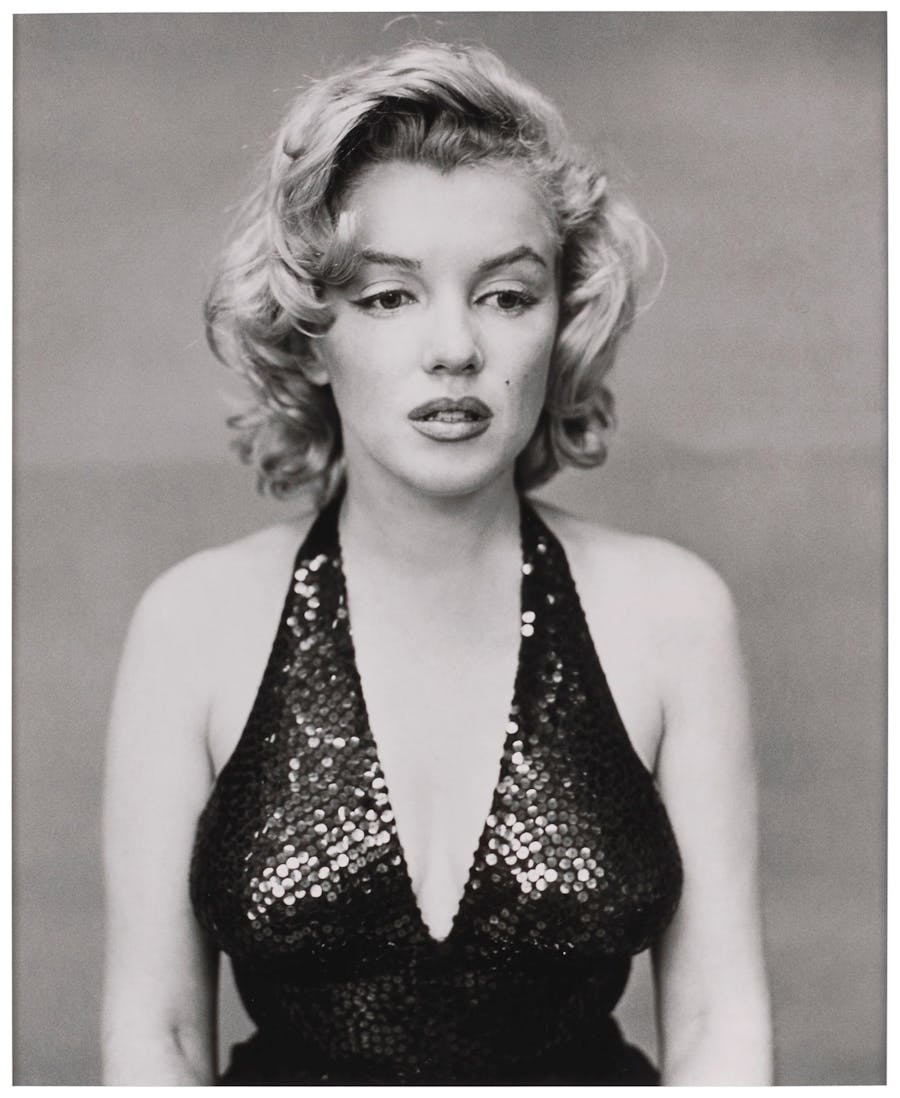 Richard Avedon, "Marilyn Monroe, New York City, 6 maggio 1957". Dopo un servizio fotografico nel 1967, Avedon ha scattato questa foto di una pensosa Monroe. Foto © Christie's