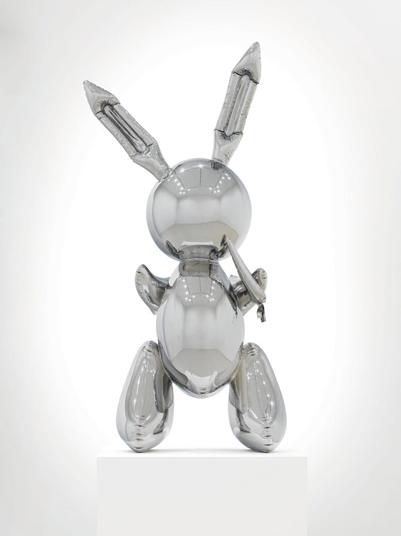 Jeff Koons (b. 1955), Rabbit, 1986. Stainless steel. Image: Christie's