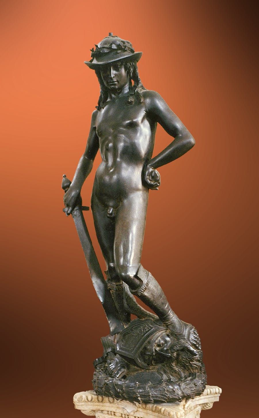 Donatello, David, 1435-1440, bronze, 158 cm, collection Bargello. Photo Patrick A. Rodgers / Licence CC BY-SA 2.0