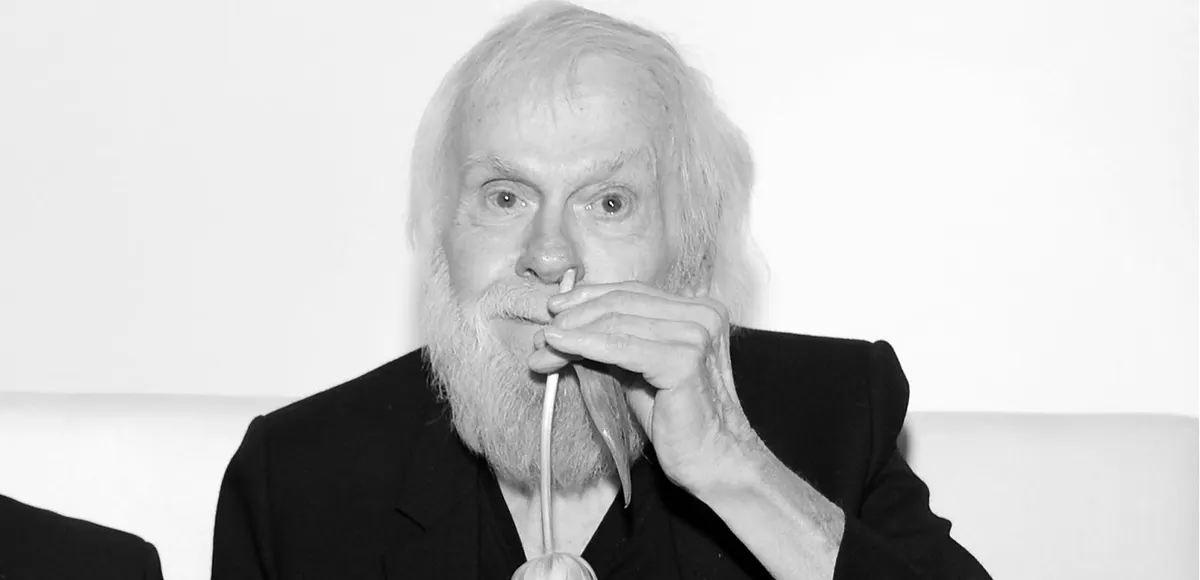 John Baldessari på MOCA Gala 2015 (detalj). Foto av Stefanie Keenan / WireImage for The Museum of Contemporary Art, Los Angeles (MOCA)
