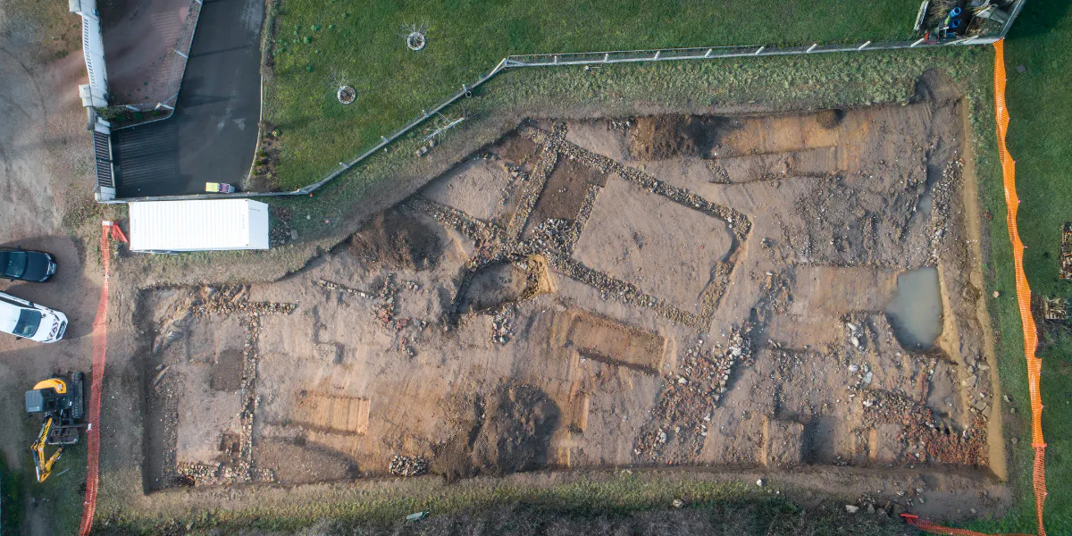Overview of the excavations in the Allier region. Photo © Philippe Busser, Inrap