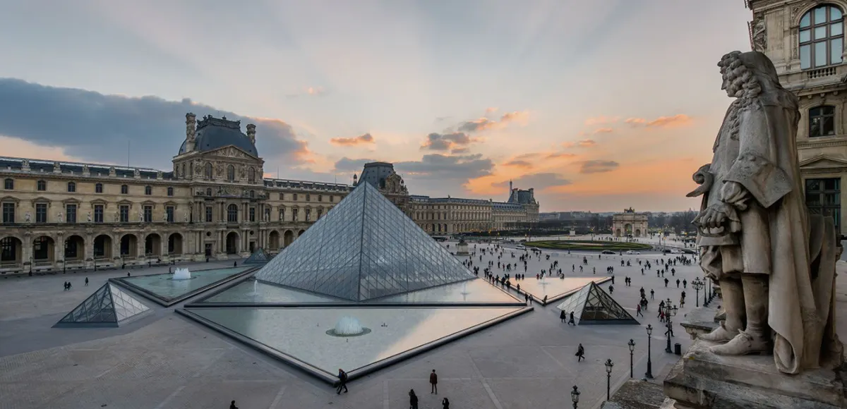 La pyramide du Louvre, 1989, image © Musée du Louvre, Dist. RMN-Grand Palais / Olivier Ouadah via Christie's