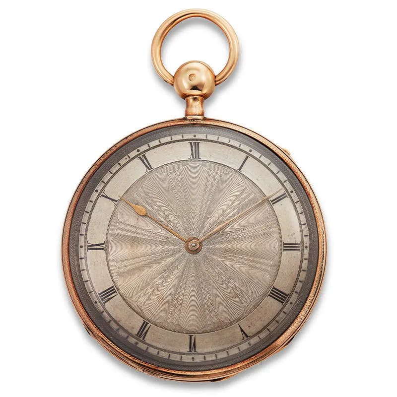 La montre de poche de l'écrivain Edgar Allan Poe (1809-1849) vendue aux enchères chez Christie's en 2019 pour 250 000 dollars. Photo © Christie's
