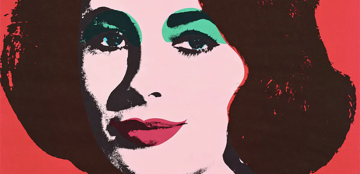Andy Warhol, "Liz", Farboffset-Druck, signiert und datiert, 1967 | Foto: © Bukowskis (Detail)