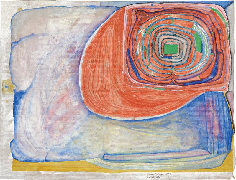 Friedensreich Hundertwasser, 'Sonnentropfen', 1955-56. Foto: AH im Kinsky
