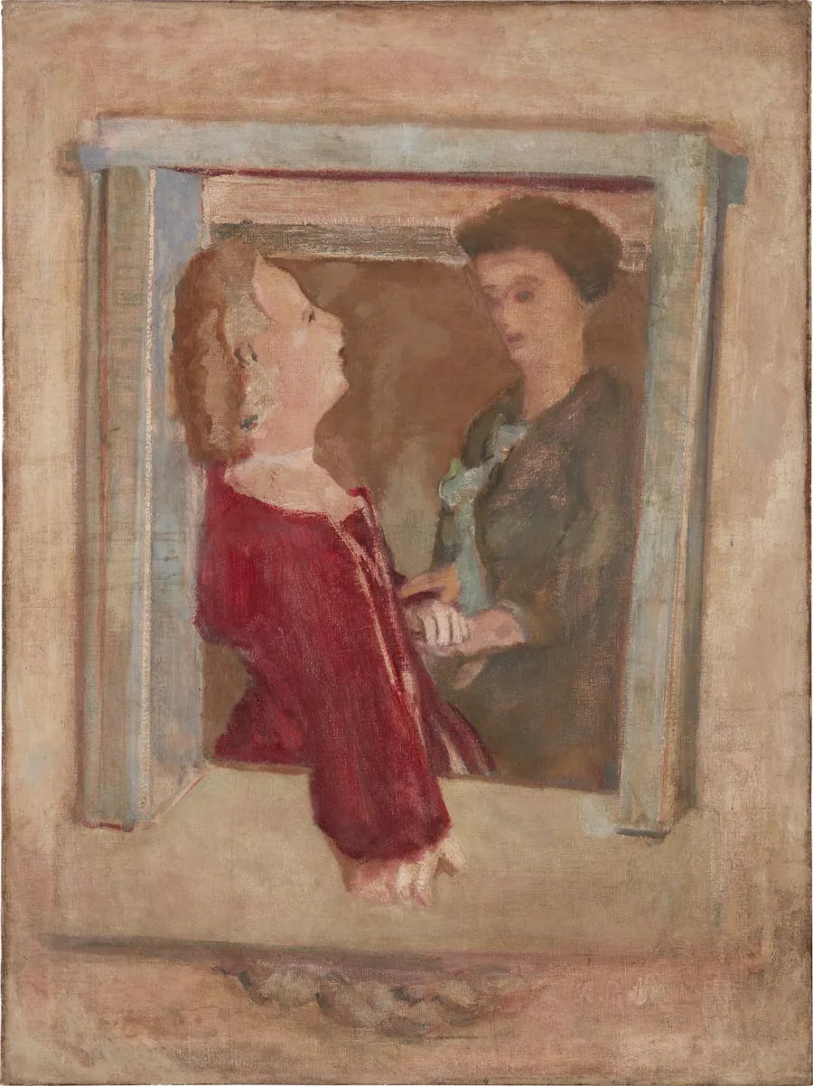 Mark Rothko (1903 - 1970), Two women at the window, oil on canvas, around 1937, 101.6 x 76.2 cm. Photo © Sotheby's
