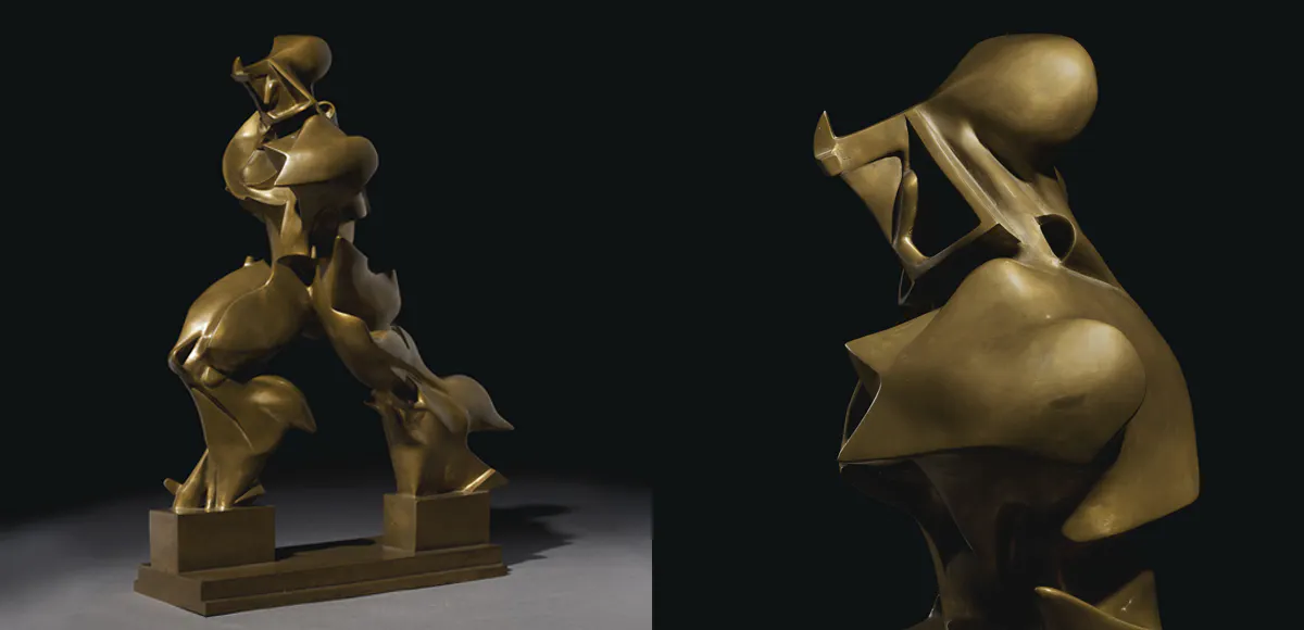 Umberto Boccioni, Forme uniche della continuità dello spazio, 1913, FUSIONE ESEGUITA PER LA GALLERIA LA MEDUSA ROMA SETTEMBRE 1972 4/8 FONDERIA FRANCESCO B. Foto: Christie's