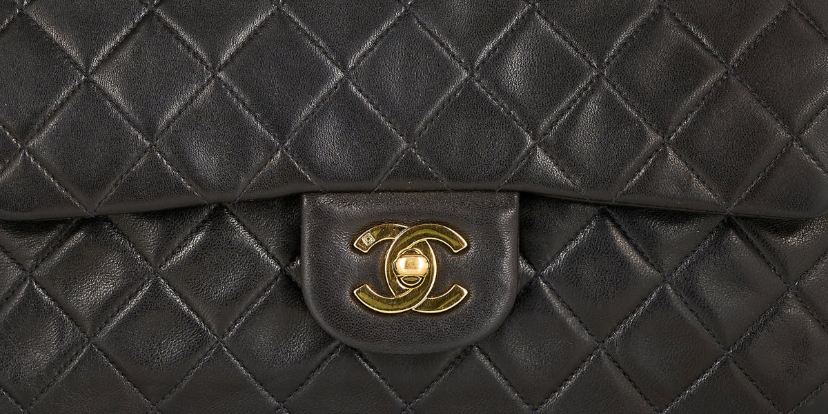 Black Vintage Chanel 1994 vanity case, MATCHES x Sellier