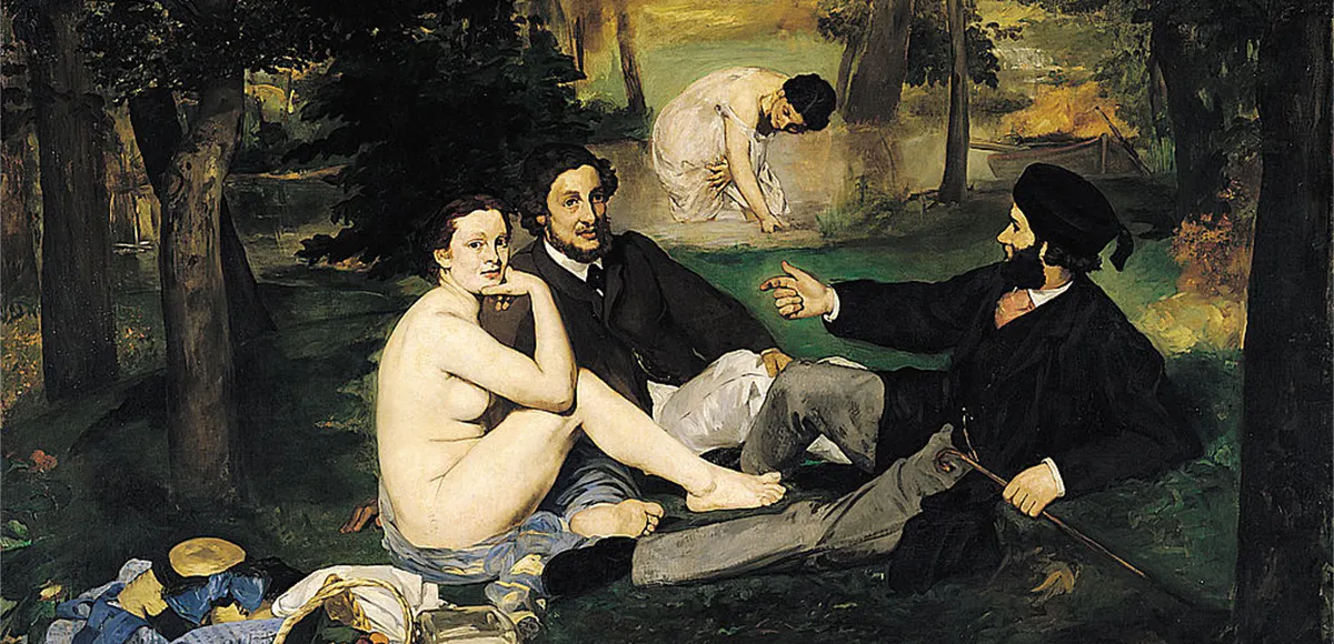 Édouard Manet, Das Frühstück im Grünen, 1863 | Foto via Wikipedia (Detail)