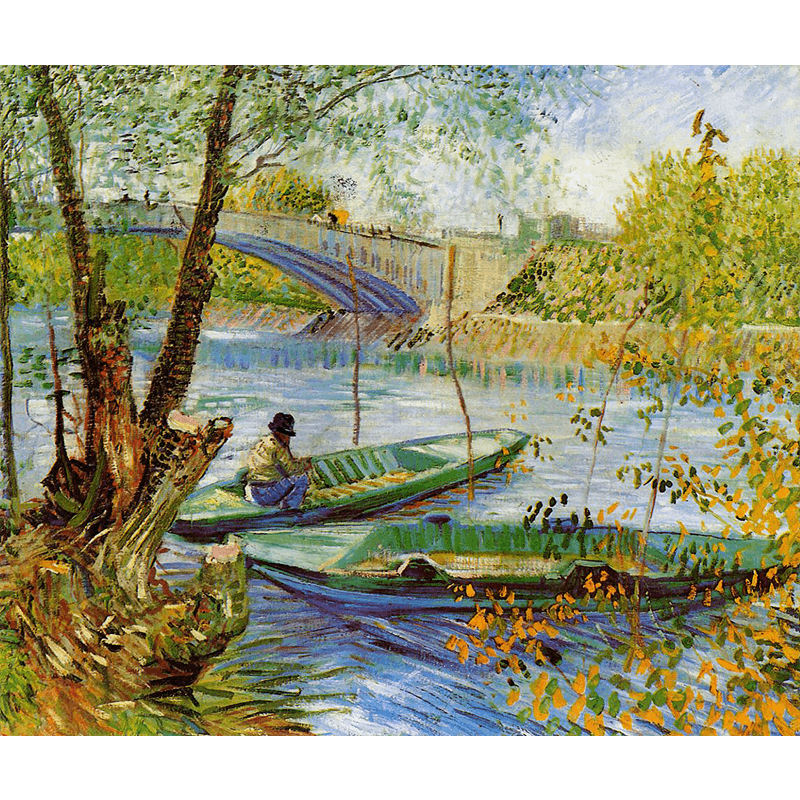 Vincent Van Gogh (1853-1890), Fishing in Spring, 1887, oil on canvas, 50.5 x 60 cm, Art Institute of Chicago, Chicago, IL, USA. Public domain image  