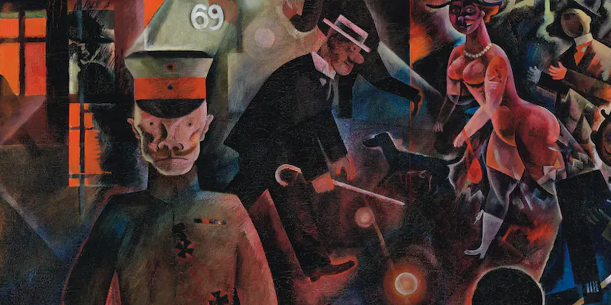 George Grosz (1893-1959), "Gefährliche Straße", 1918. Foto © Christie's (Detail)