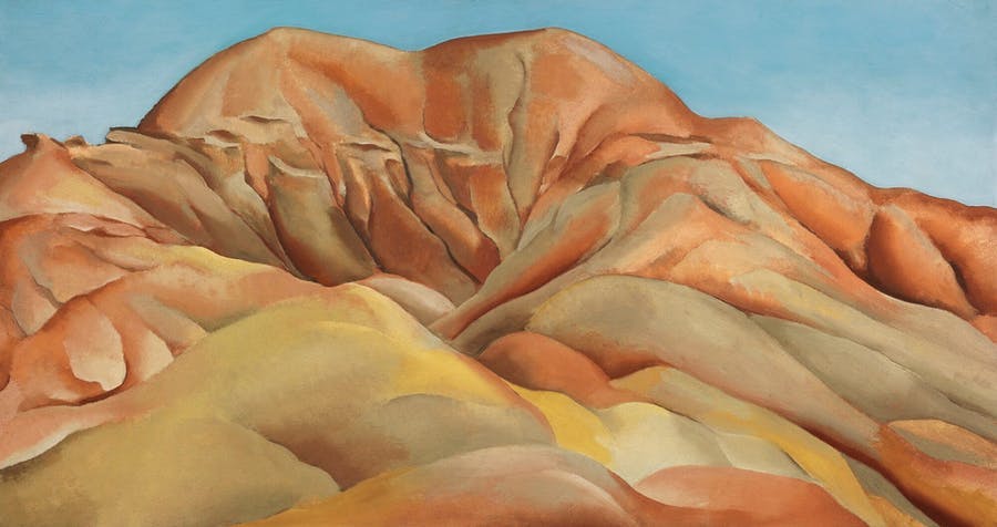 Georgia O'Keeffe, ‘On the old Santa Fe road’, 1930-31, olja på duk. Foto © Sotheby’s