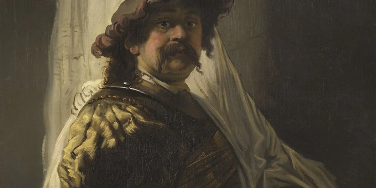 Rembrandt van Rijn (1606-1669), The Standard Bearer, around 1636. Public domain image (detail)