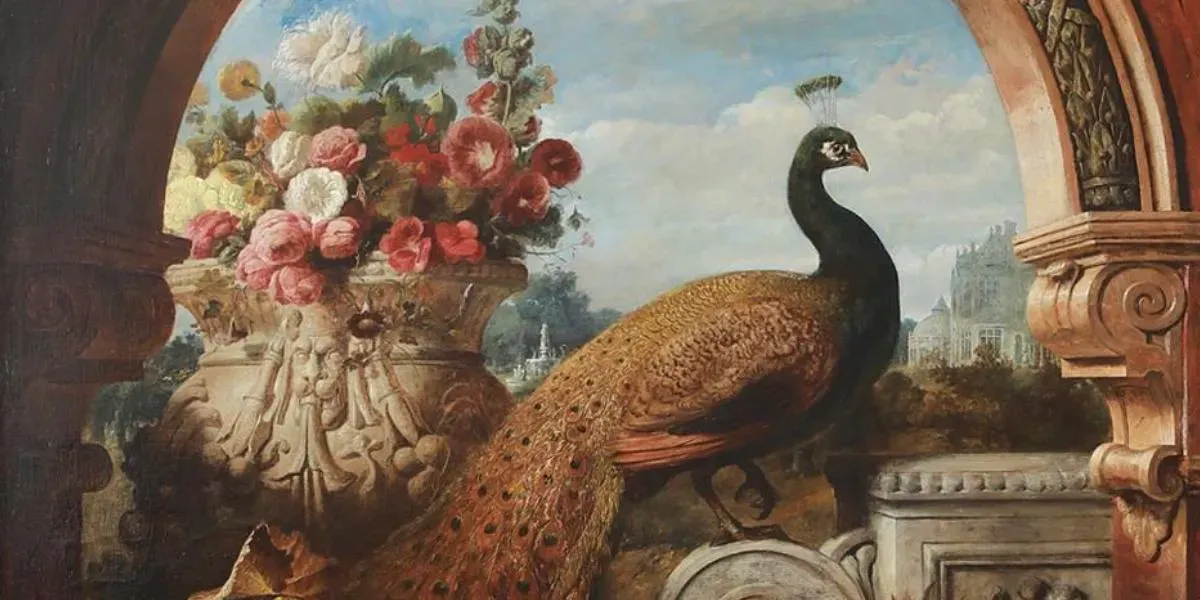 George Lance (Britisch, 1802-1864), “Now Reigns Here a Very Very Peacock". Foto © New Orleans Auction Galleries (Detail)