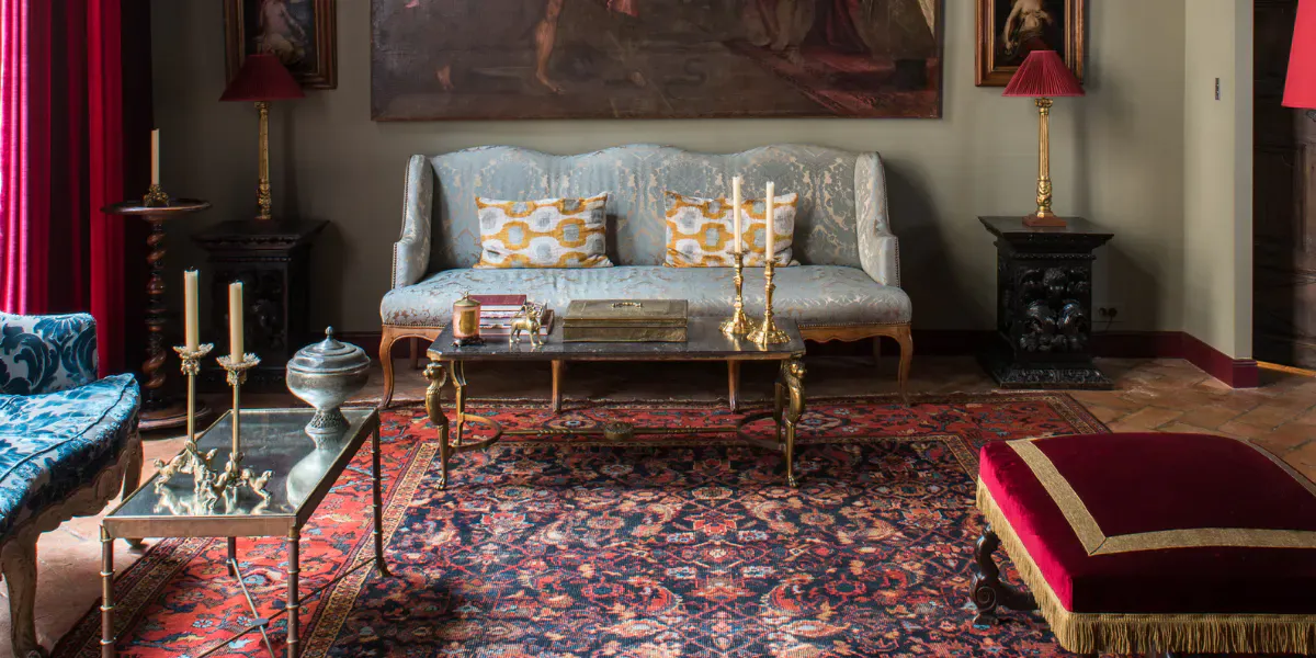 View of the living room of the Maison Sémonville. Courtesy John Coury © Guillaume de Laubier via Aguttes (detail)