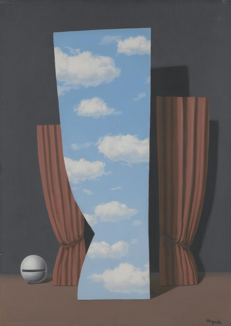 René Magritte (1898-1967), 'La Joconde', 1960, oil on canvas, 69.5 x 49.5cm, signed and dated. Photo © Sotheby's