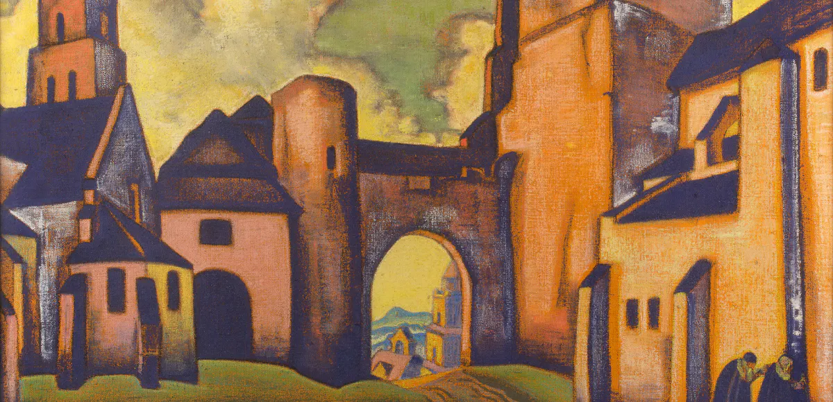 Secrets of the Walls, Nikolai Roerich (detalle)