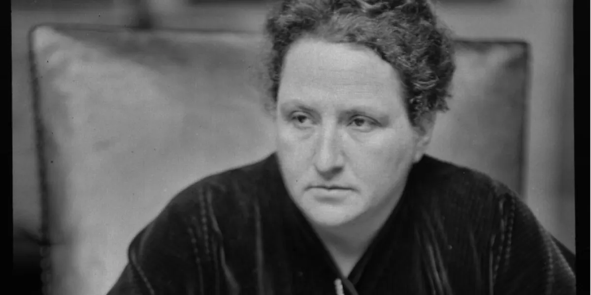Gertrude Stein di Alvin Langdon Coburn, 1913. Foto di pubblico dominio