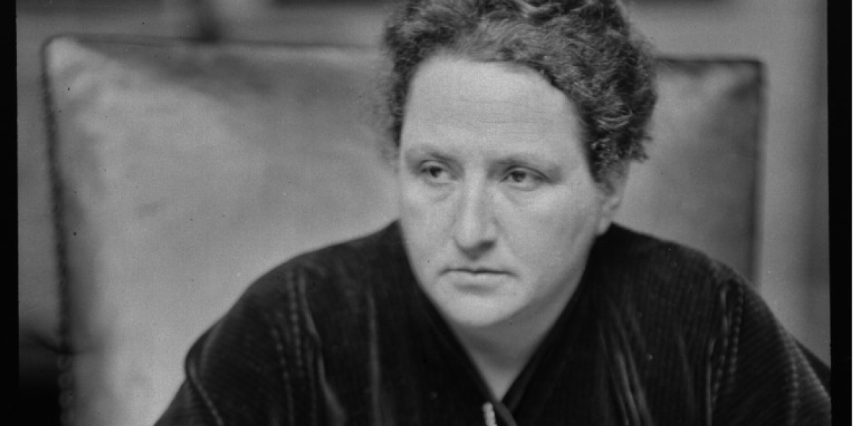 Gertrude Stein par Alvin Langdon Coburn, 1913. Image du domaine public.