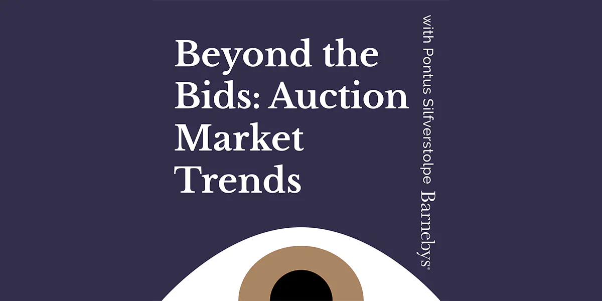 Episodio 48: Beyond the Bids: Auction Market Trends. Foto © Barnebys Group