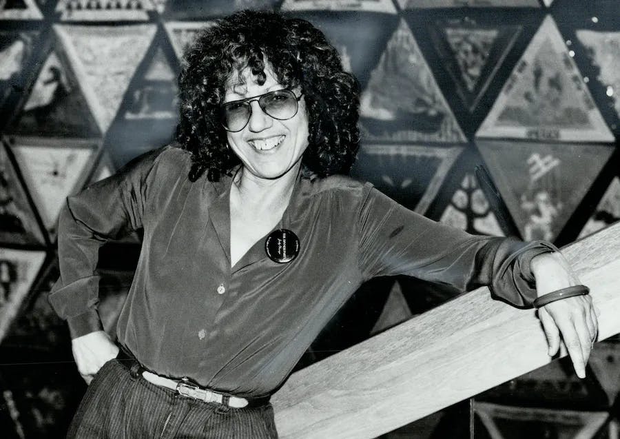 Judy Chicago at the Art Gallery of Ontario where the installation 'The Dinner Party' was exhibited. Photo by Reg Innell/Toronto Star via Getty Images