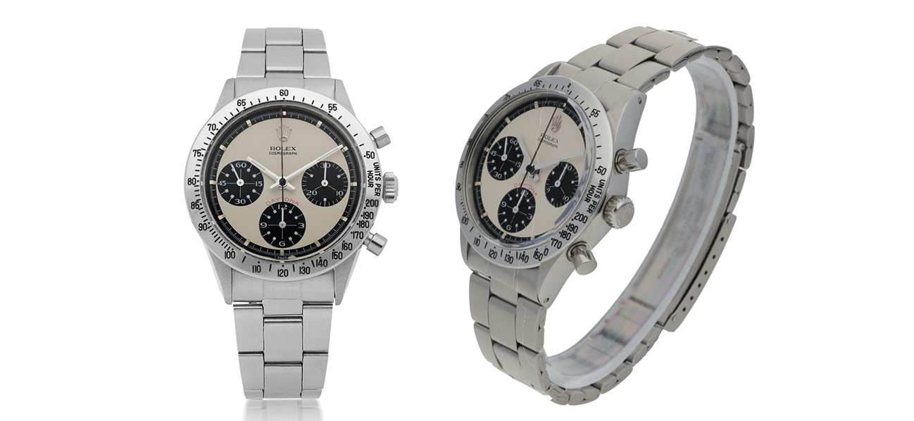 Rekordförsäljning från förra veckan. En Rolex Daytona Panda från 1971 klubbades hos Sotheby's för 1,67 miljoner kronor. Foto: Sotheby's