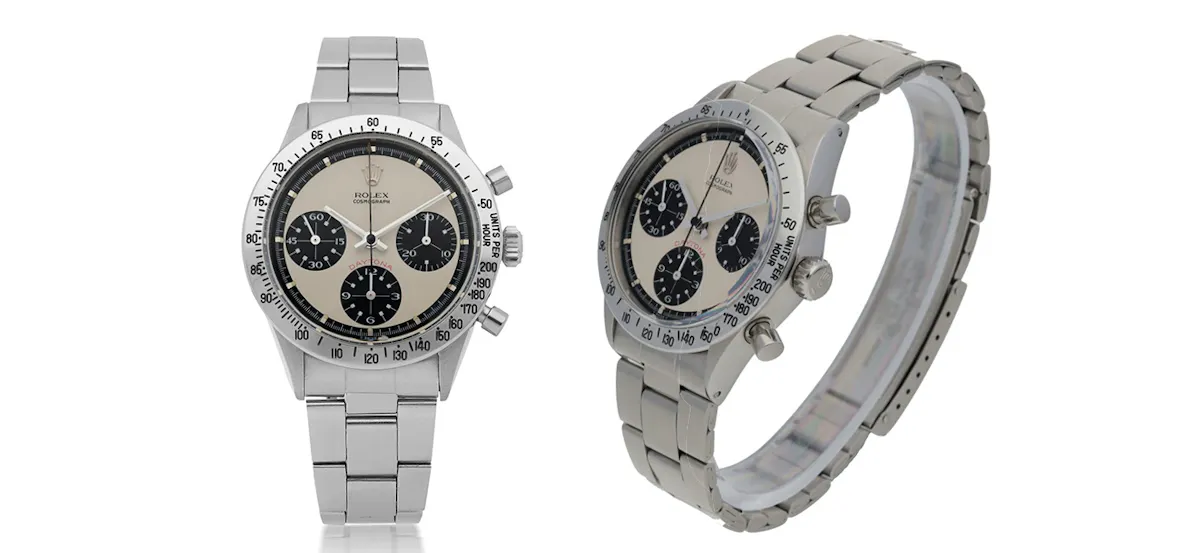 Rekordförsäljning från förra veckan. En Rolex Daytona Panda från 1971 klubbades hos Sotheby's för 1,67 miljoner kronor. Foto: Sotheby's