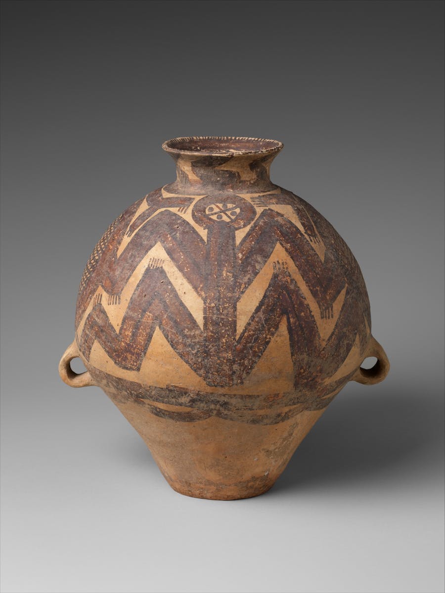 Neolithic Jar, 'Guan' Majiayao Culture c.3300-2050BC. Image © Metropolitan Museum of Art 