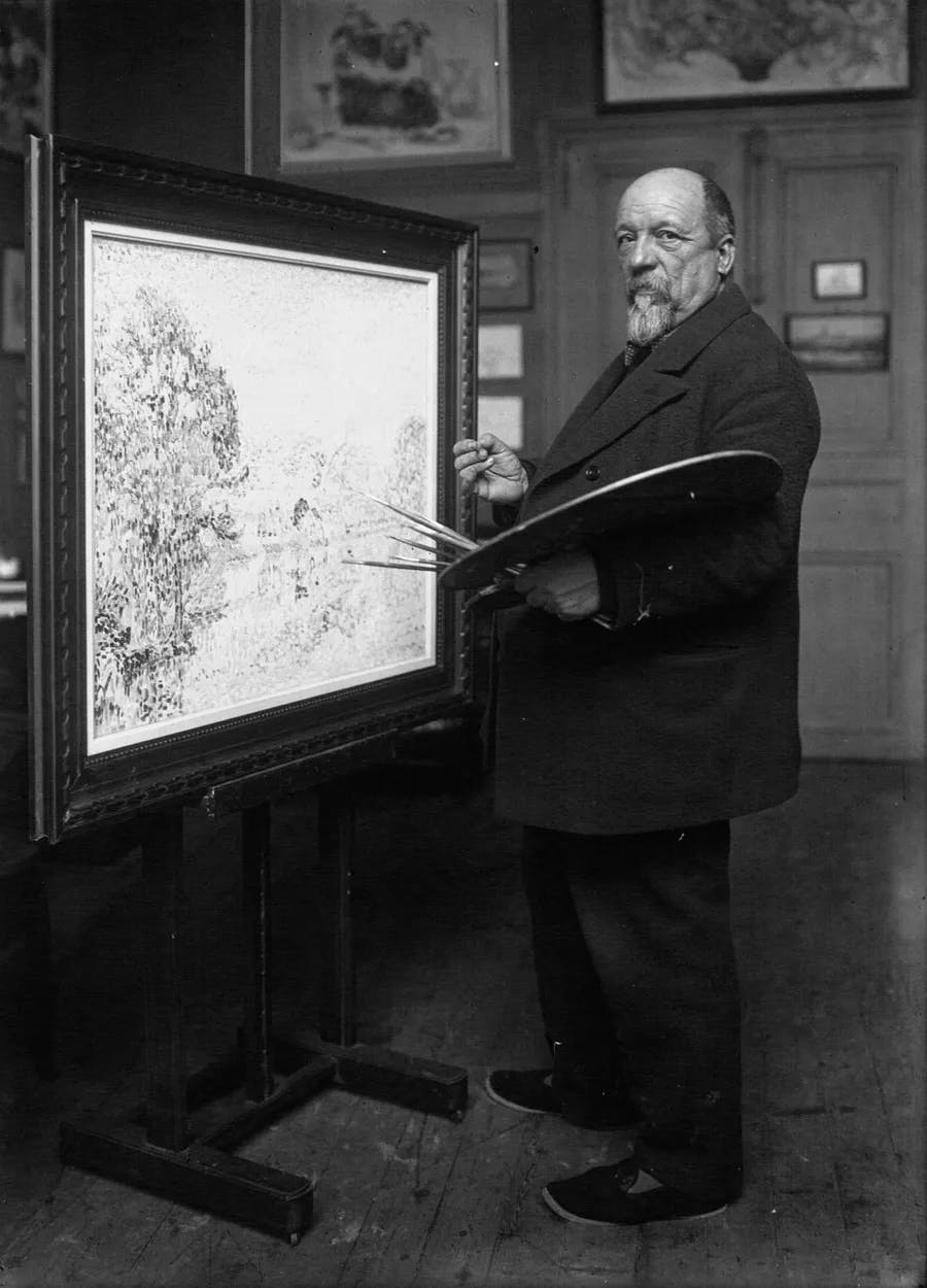 Paul Signac in 1923. Public domain photo